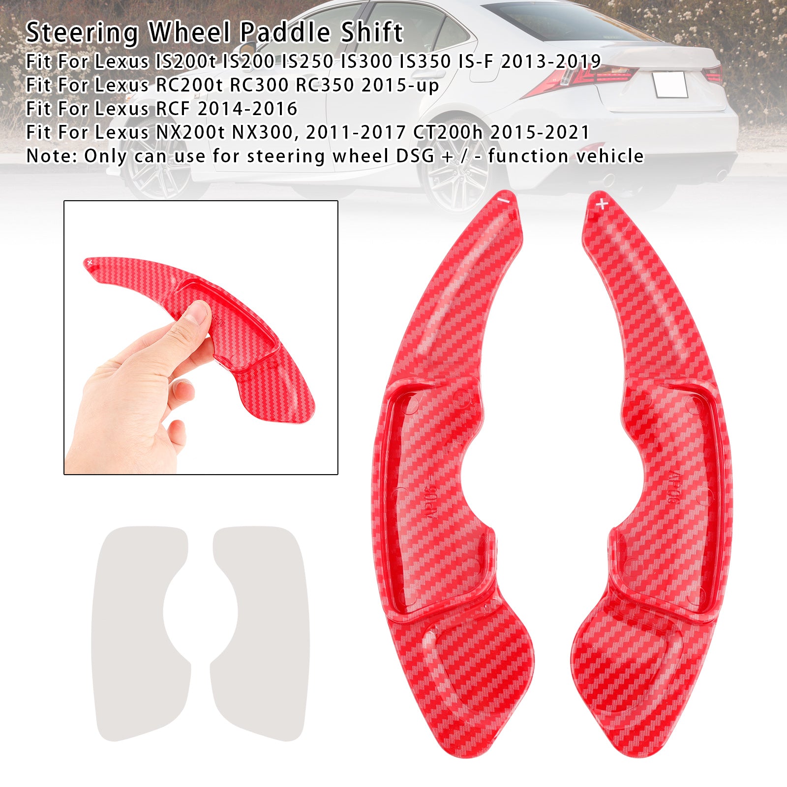 Stuurwielpaddle-shifterverlengingen voor Lexus IS RC RCF NX
