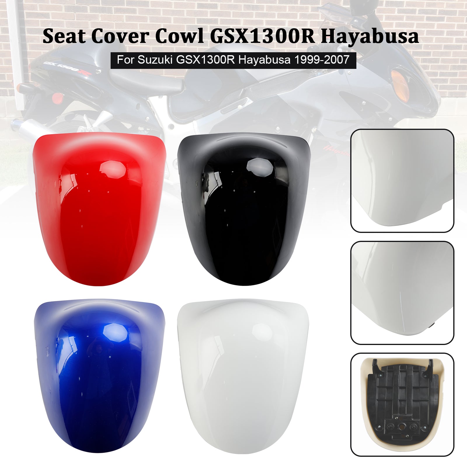 Rear Seat Fairing Cover For Suzuki GSX1300R GSX-R1300 Hayabusa 1999-2007