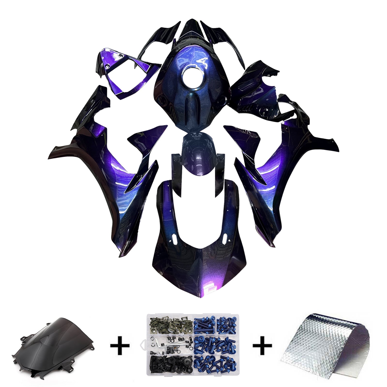 Injection Fairing Kit Bodywork Plastic ABS For Yamaha YZFR1 YZF-R1 2015-2019