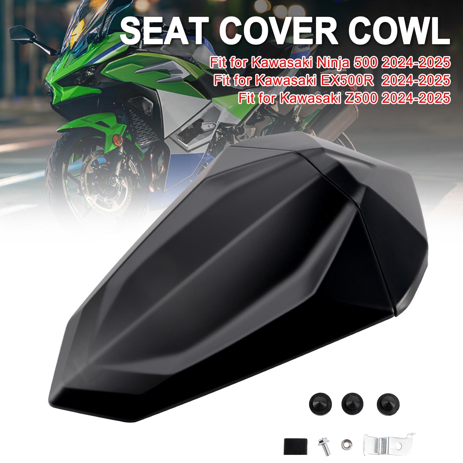 2024-2025 Kawasaki Ninja 500 EX500R Z500 Tail Rear Seat Fairing Cowl