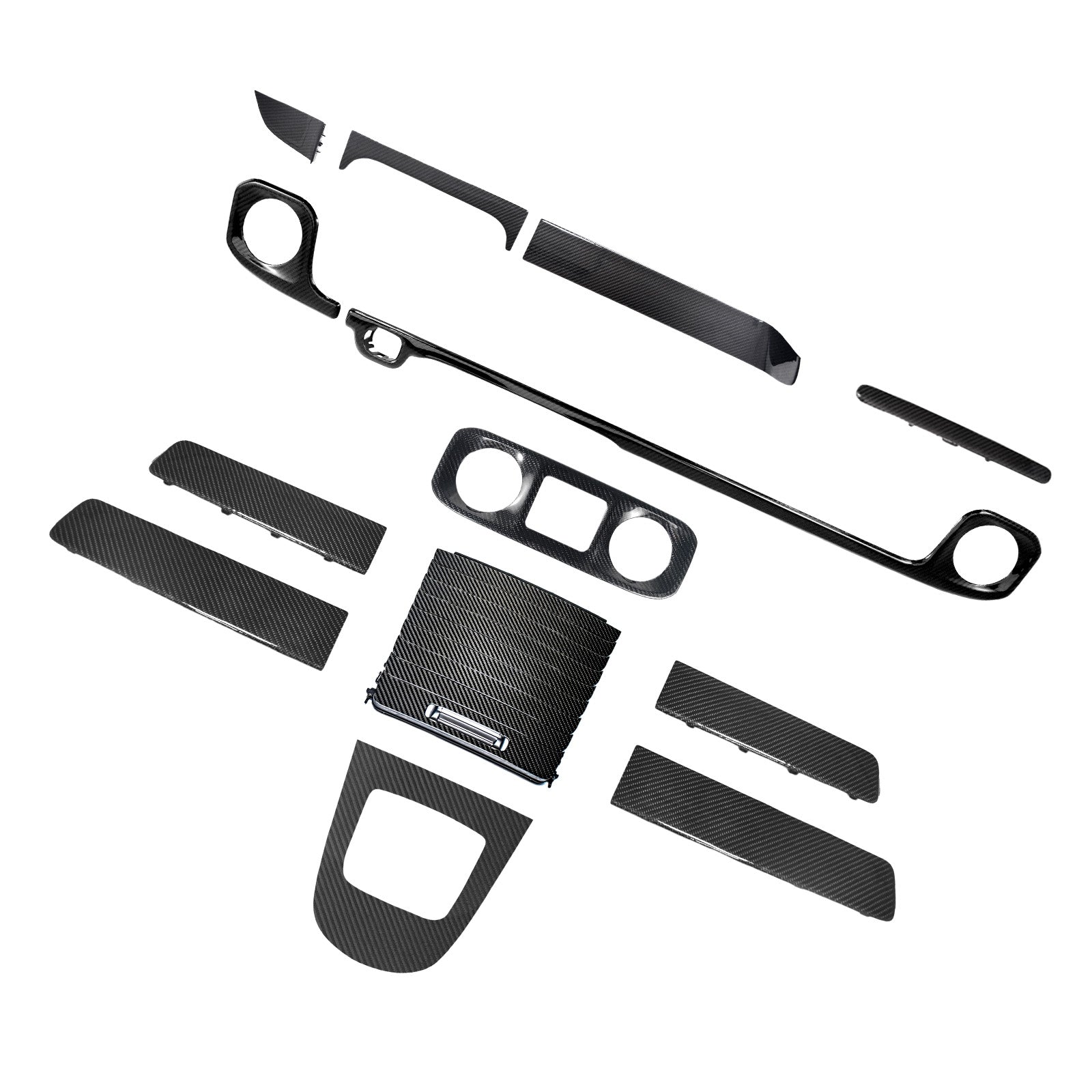 Dry Carbon Dash Interior Trim Panel Set Fit Mercedes W465 G550 G580 G63 2025+
