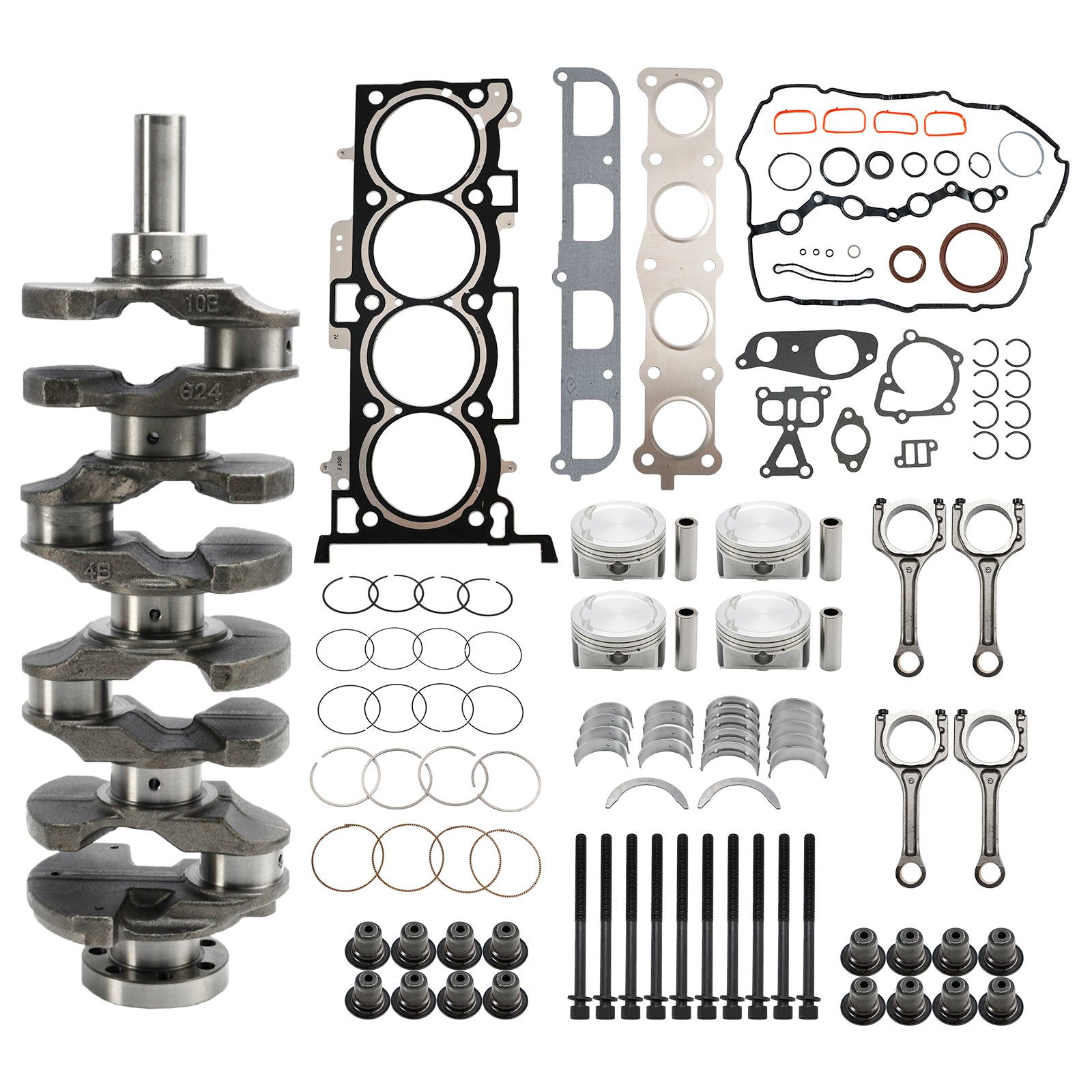 Kit de révision et de reconstruction du moteur Kia Sorento G4KE 2,4 L 2009-2020, vilebrequin et bielles 23510-25220