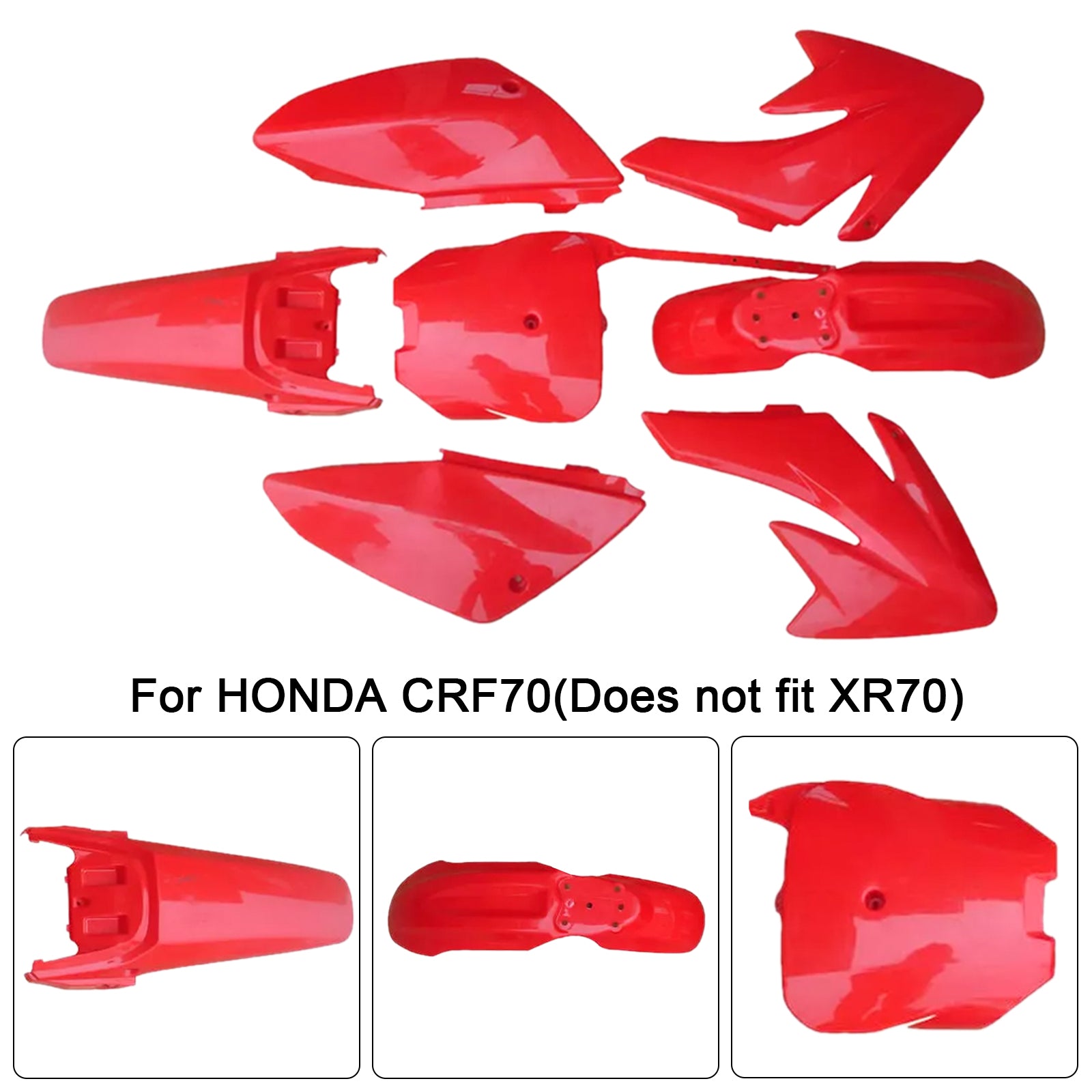 Honda CRF70 Dirt Bike Body Plastic Kit Fender Fairing