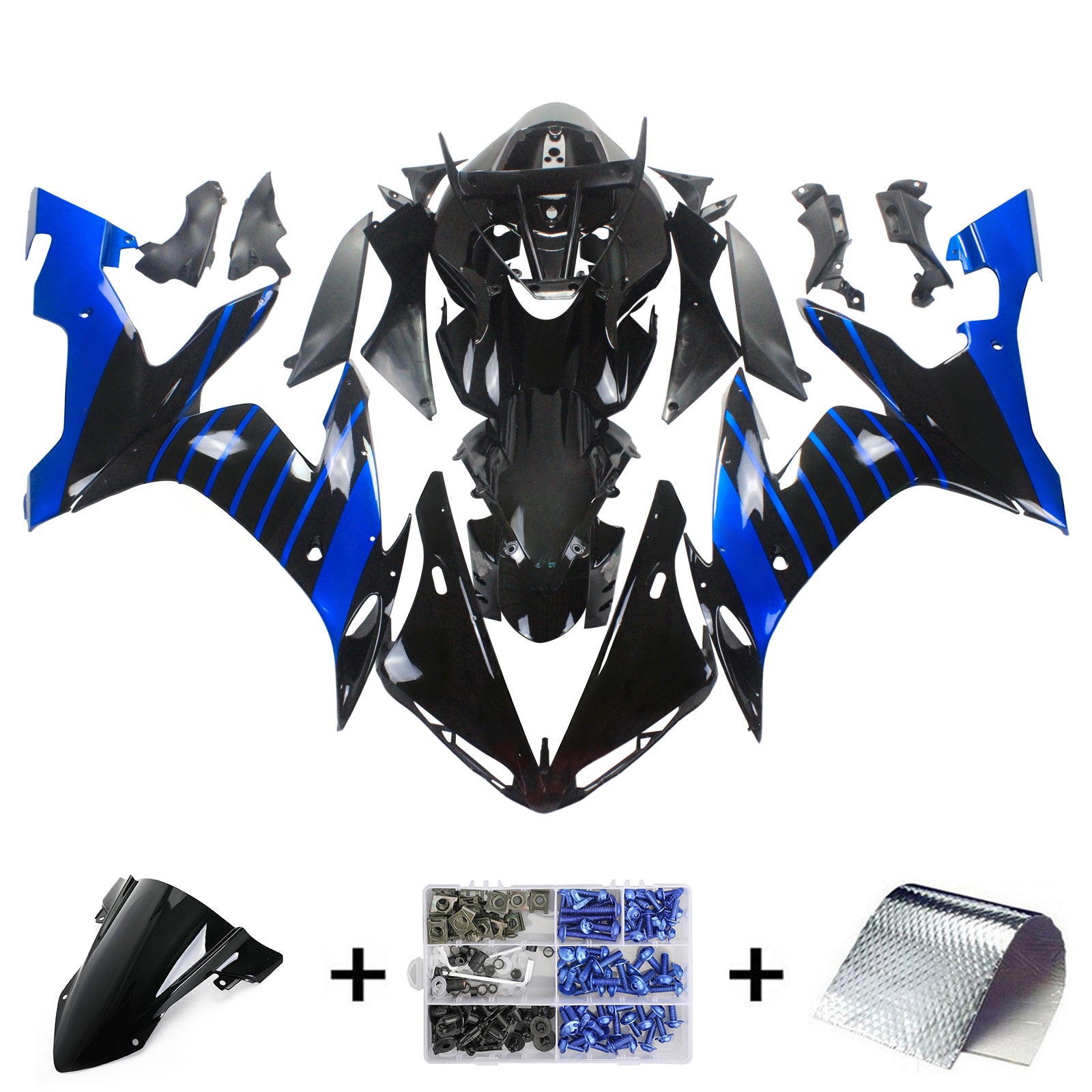 Injection Fairing Kit Bodywork Plastic ABS fit For Yamaha YZF 1000 R1 2004-2006
