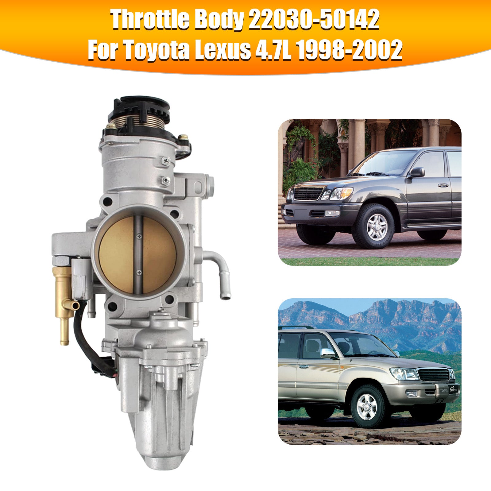 1998-2002 Lexus LX470 4.7L V8 gasklephuis 22030-50142