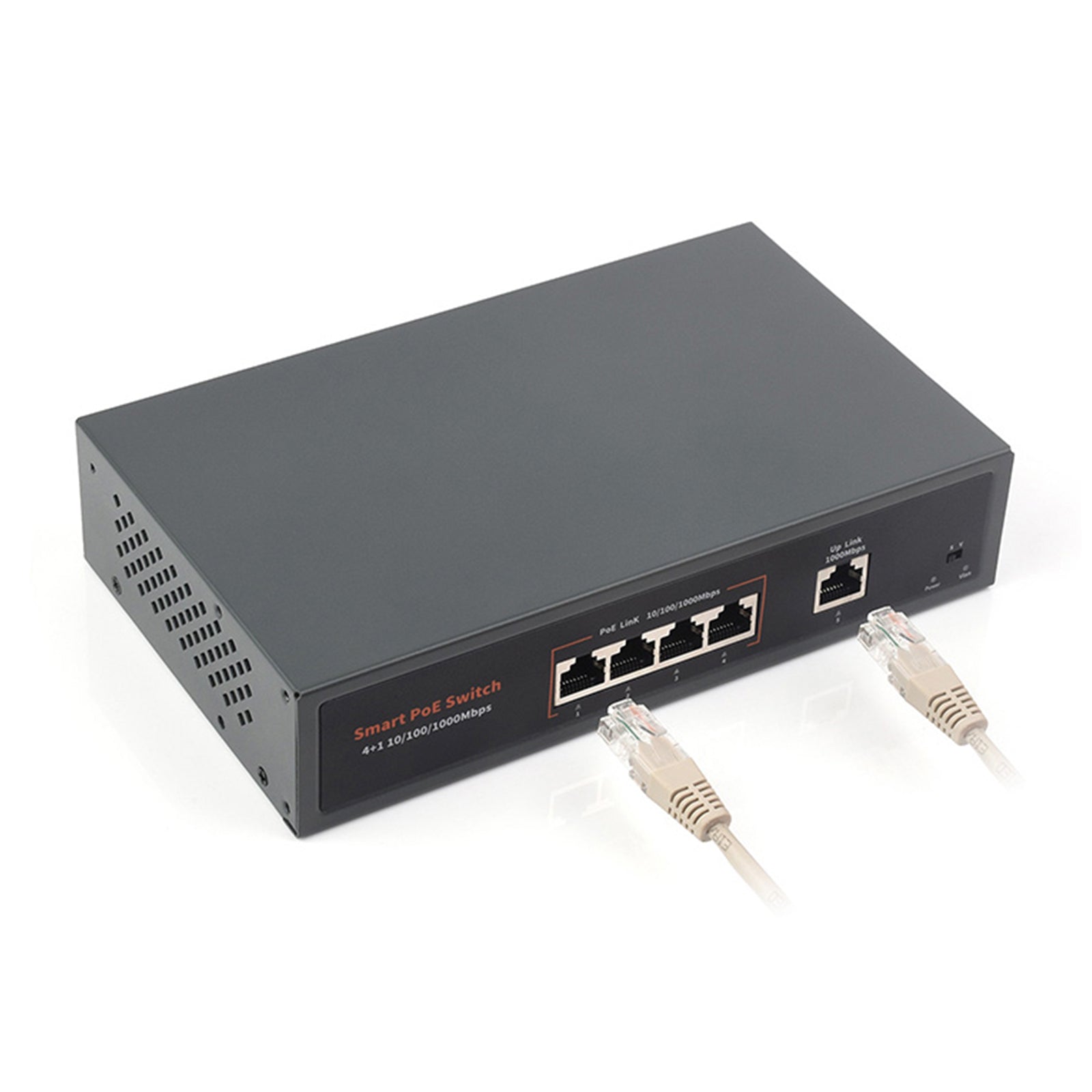 120W Gigabit Ethernet Poe Switch 10/100/1000M Poort Adaptieve Plug Play 4 Netwerk