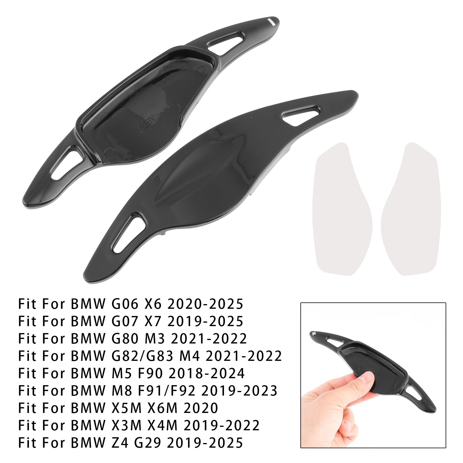 Stuurwiel Paddle Shifter Uitbreidingen Voor BMW G20 G21 G30 G31 F40 F22 Zwart