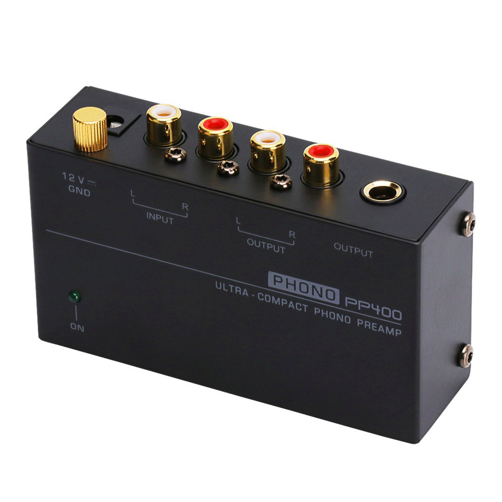 PP400 Ultra-Compact Phono Preamp Preamplifier With RCA 1/4Inch Support TRS Interfaces Preamplificador Phono Preamp