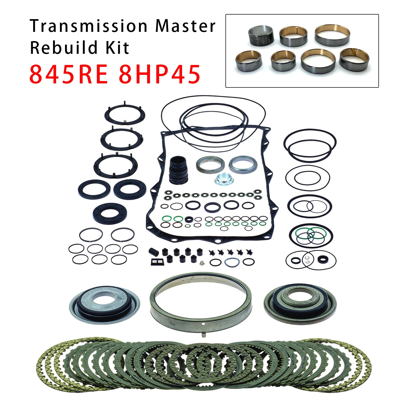 845RE 8HP45 Transmission Master Rebuild Kit For BMW For Chrysler For Jeep
