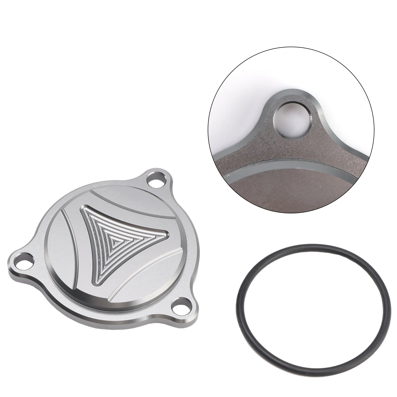 CNC OLIEFILTERDEKSEL GRIJS VOOR SUZUKI DRZ400 DRZ 400S DRZ 400SM DRZ400E 05-2025