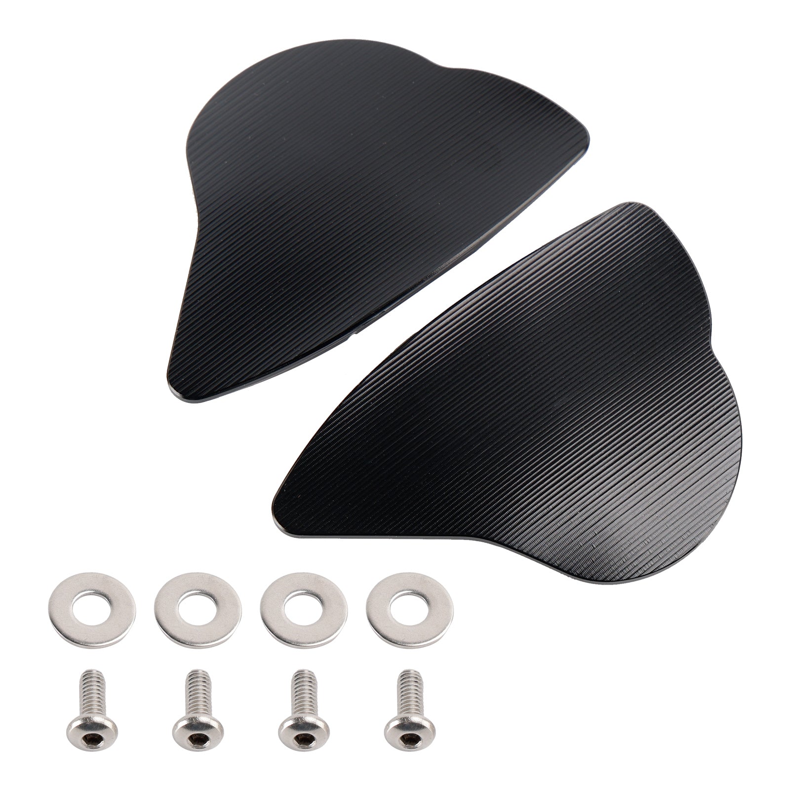 Kit de tapas de orificios para eliminadores de espejos compatibles con placas de bloqueo de espejos Yamaha YZF-R6 (2017-2023)/YZF-R7 (2022).