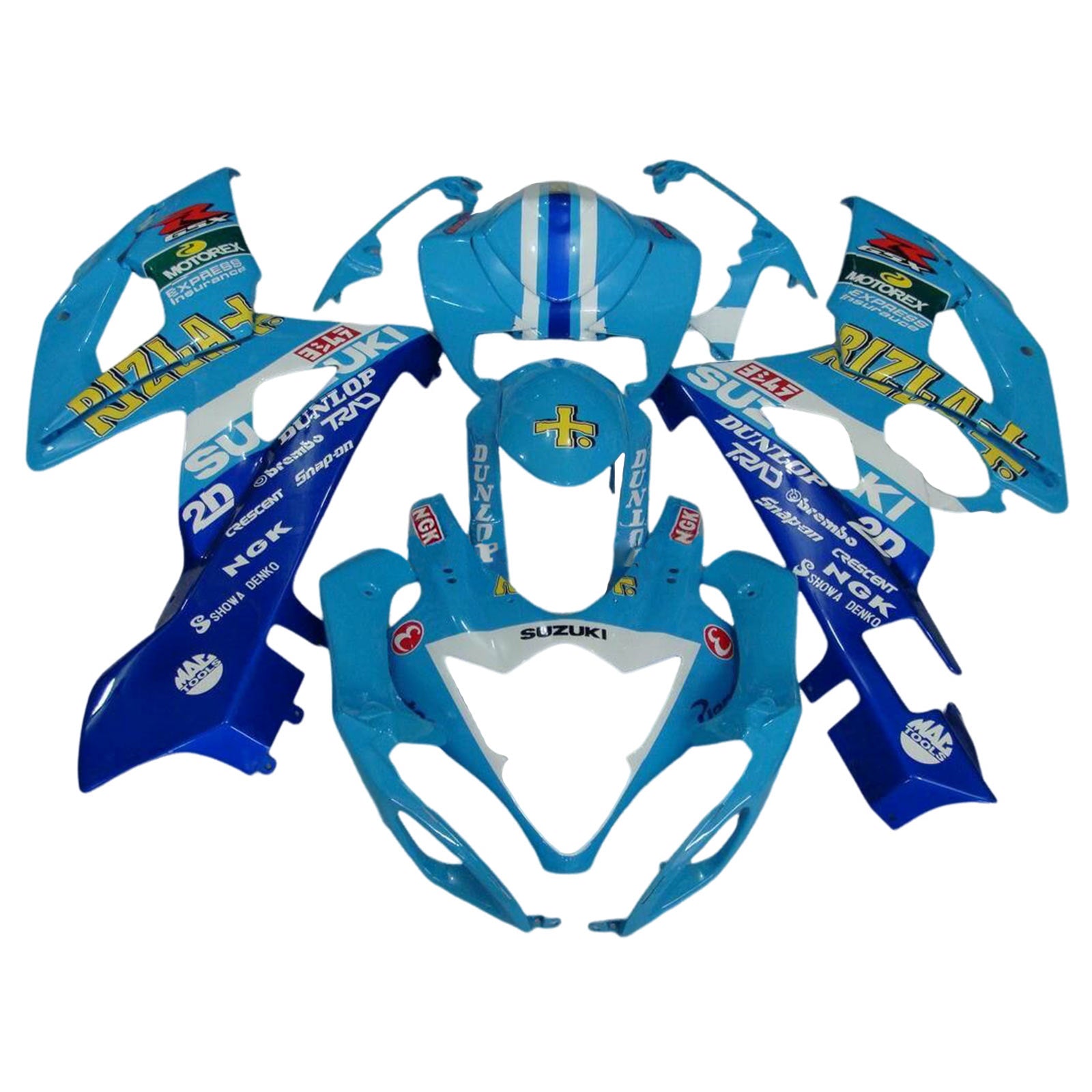 2005-2006 Suzuki gsxr1000 k5 kit de carénage kit de carrosserie en plastique