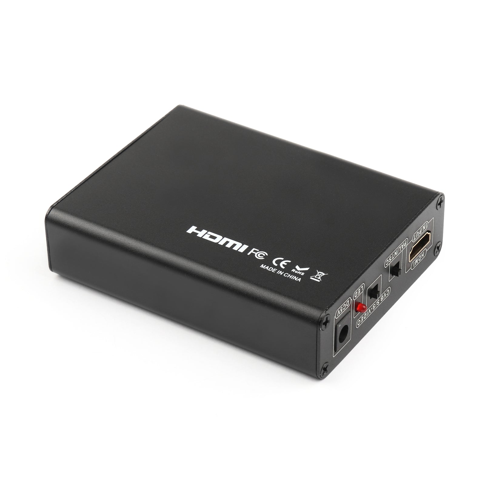 HDMI vers 3 RCA AV + S-Vidéo CVBS Composite R/L Audio 1080P Convertisseur Prise UK Alimentation