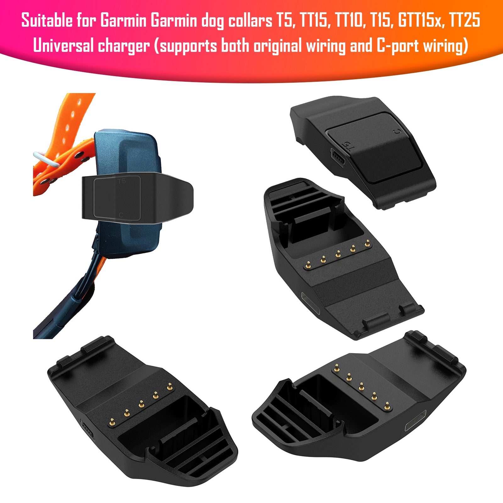 Kábel nabíjania základnej nabíjačky pre Garmin Pet Collar T5/TT15/TT10/T15 G TT15X TT25