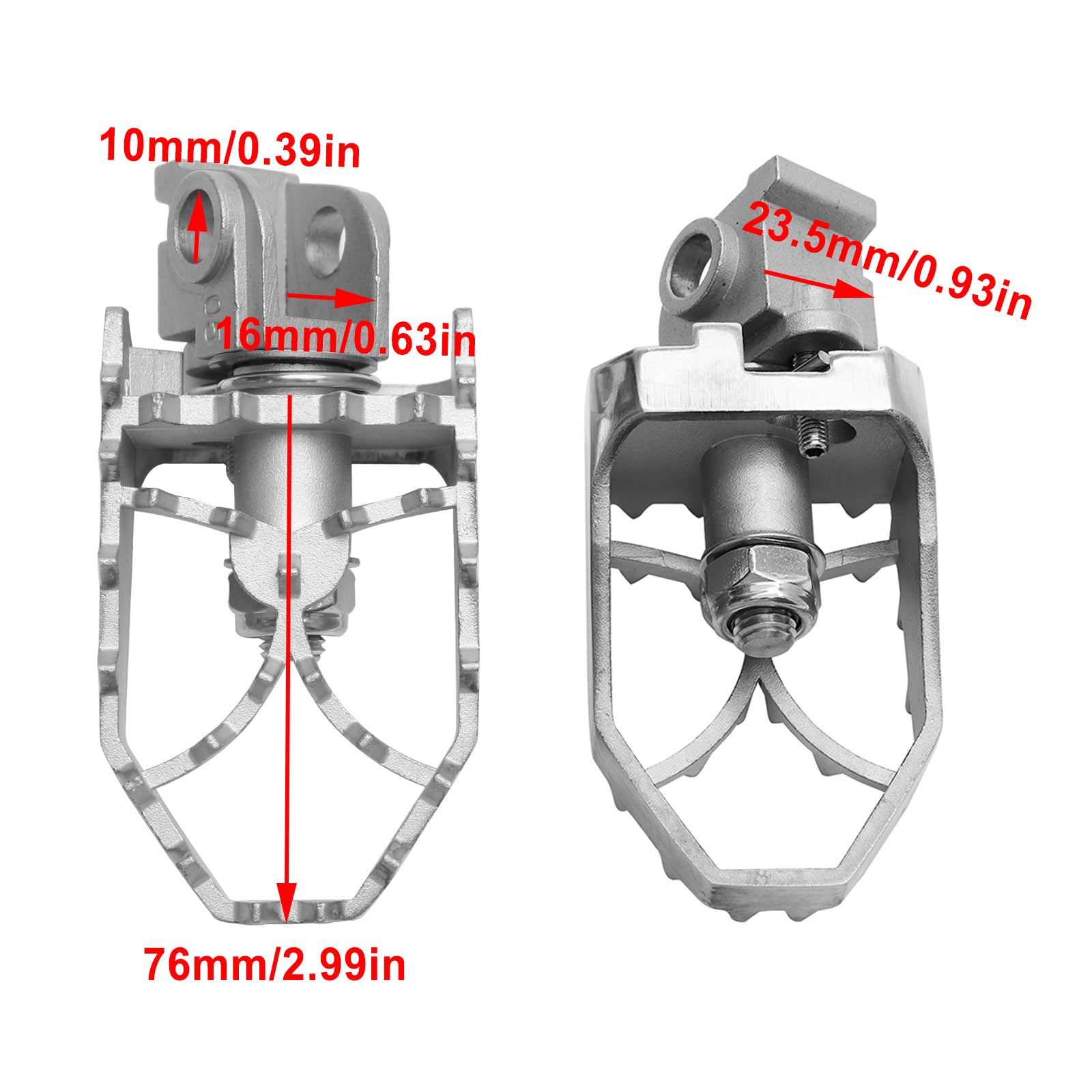 Voorste voetsteunen voetsteun geschikt voor Husqvarna 701 Enduro 16-23 norden 901 22-23