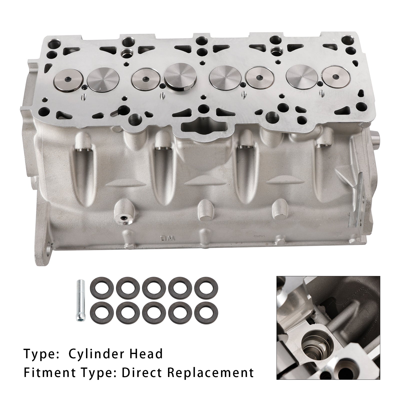 VW Audi SEAT Skoda 1.9L 8V Pump Nozzle TDI Cylinder Head Complete with Camshaft 038103373R