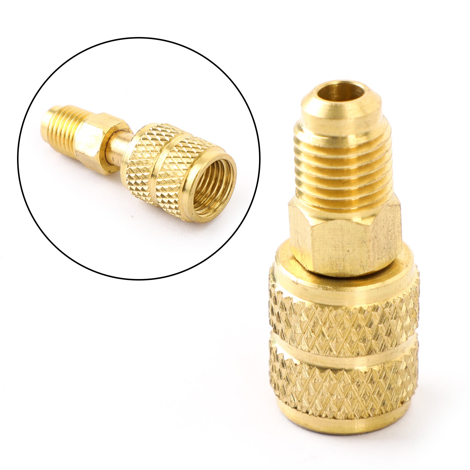 1/4" SAE mâle à 5/16" SAE femelle pour adaptateur de jauge et de pompe à vide