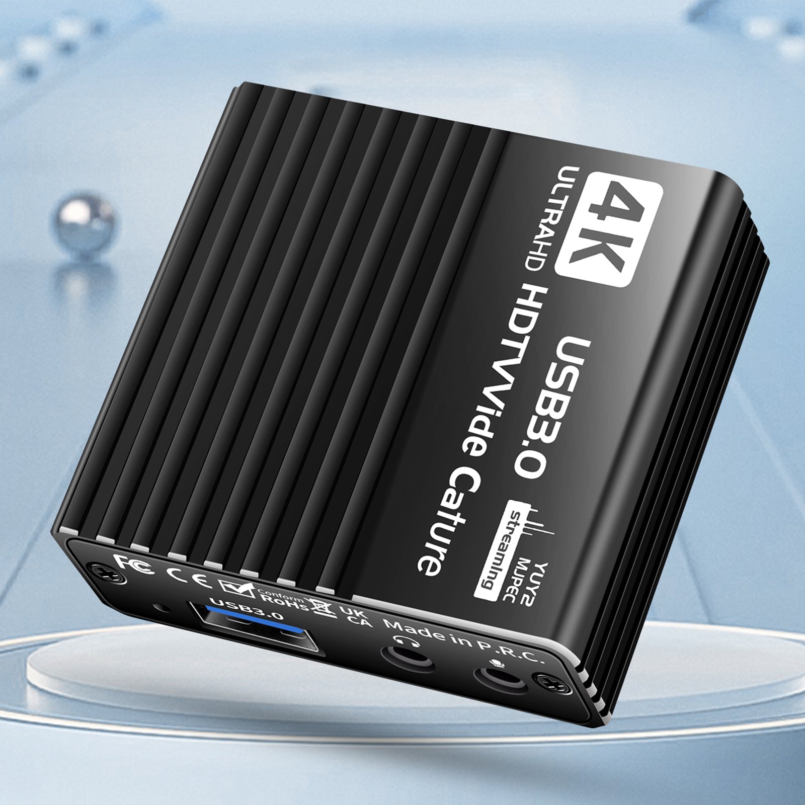 USB 3.0 video-opnamekaart HDMI 4K opnamebox Game Live-uitzending microfoon