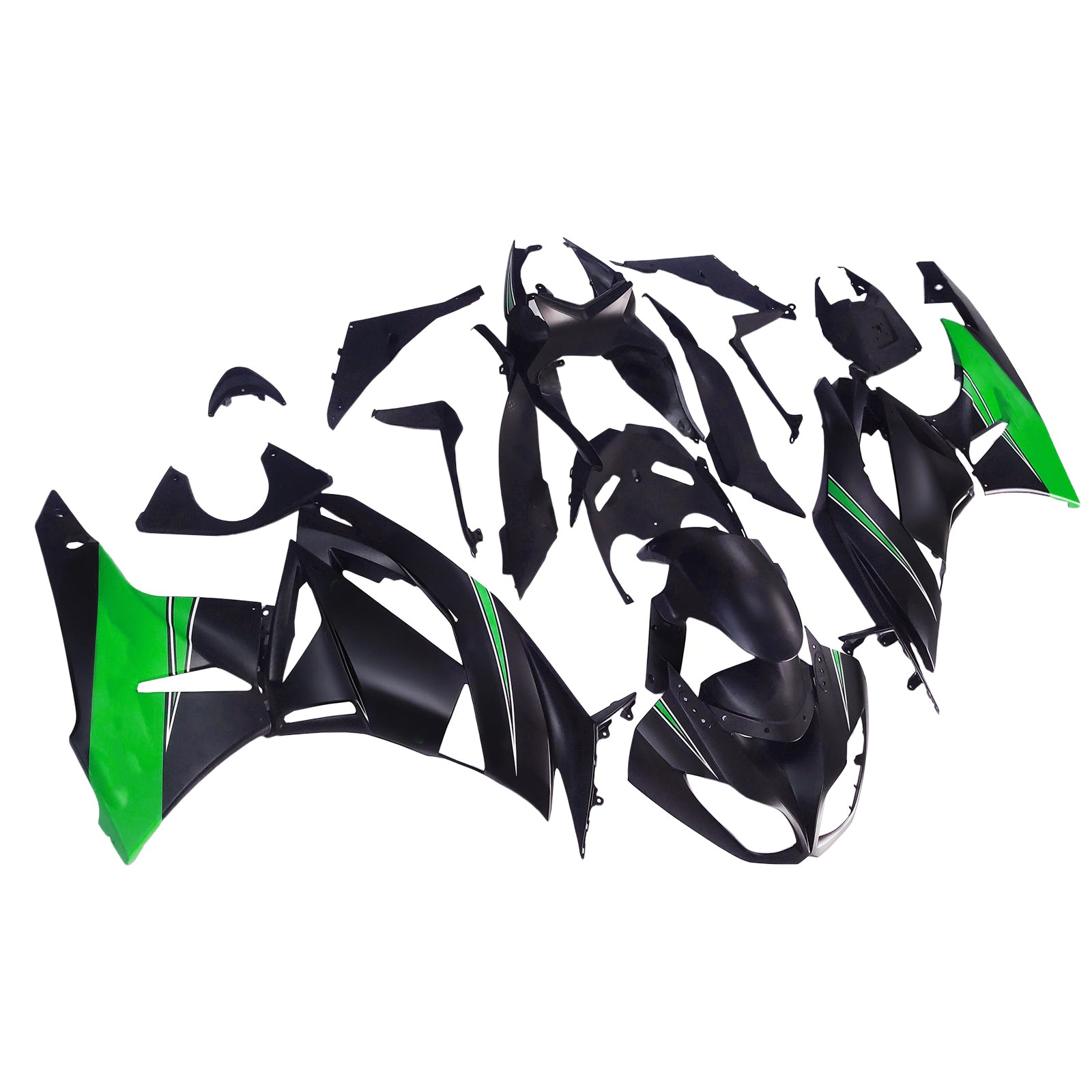 Injection Fairing Kit Bodywork Plastic ABS fit For Kawasaki ZX6R 636 2009-2012