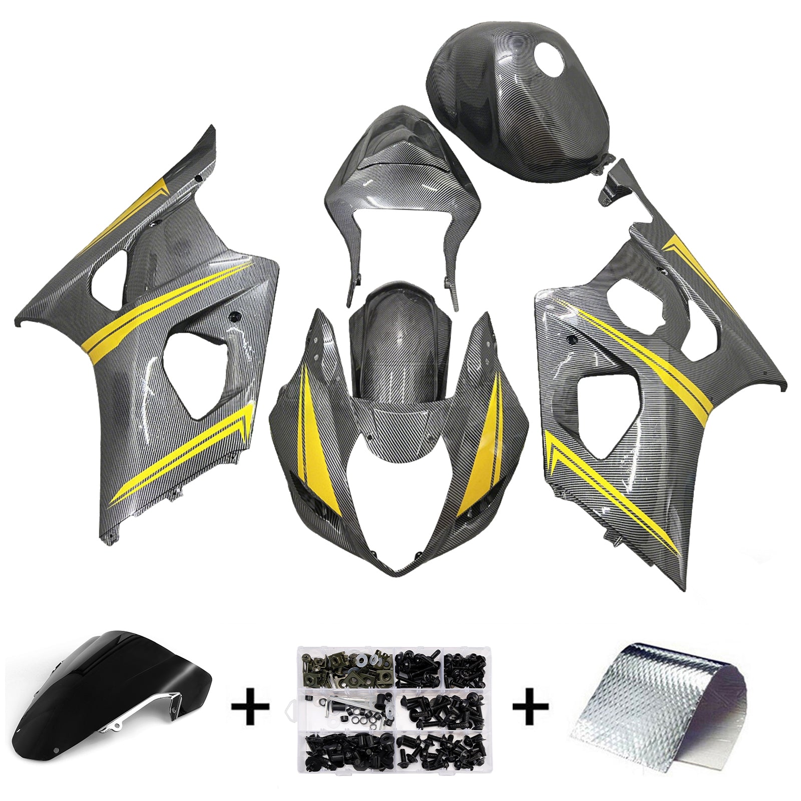 Kit de carenagem de injeção Abs de plástico para Suzuki GSXR1000 2003-2004 K3
