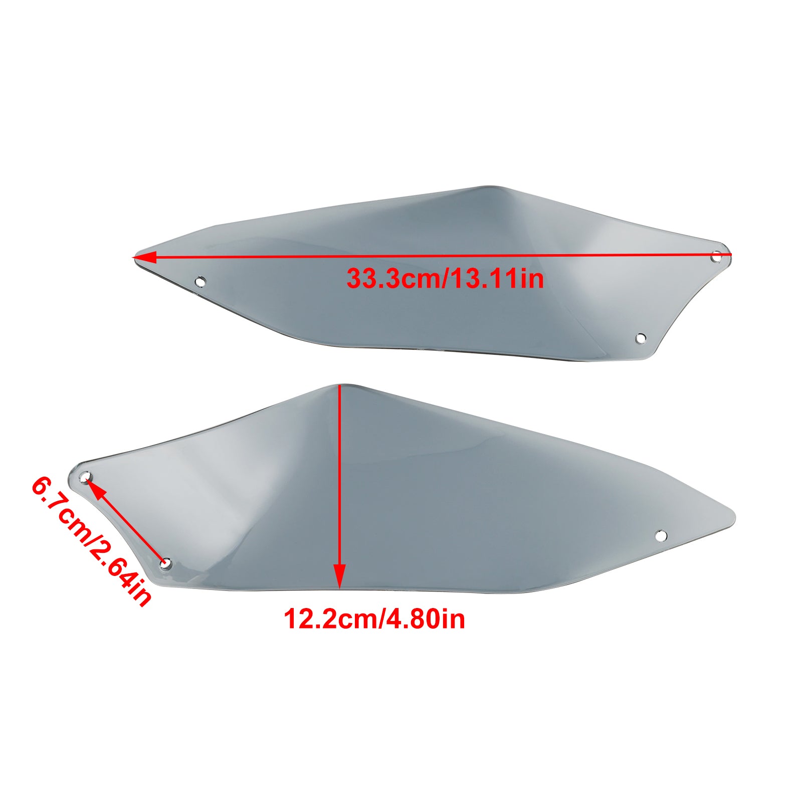 2022-2023 DUCATI Desert X Motorcycle Deflector Side Top