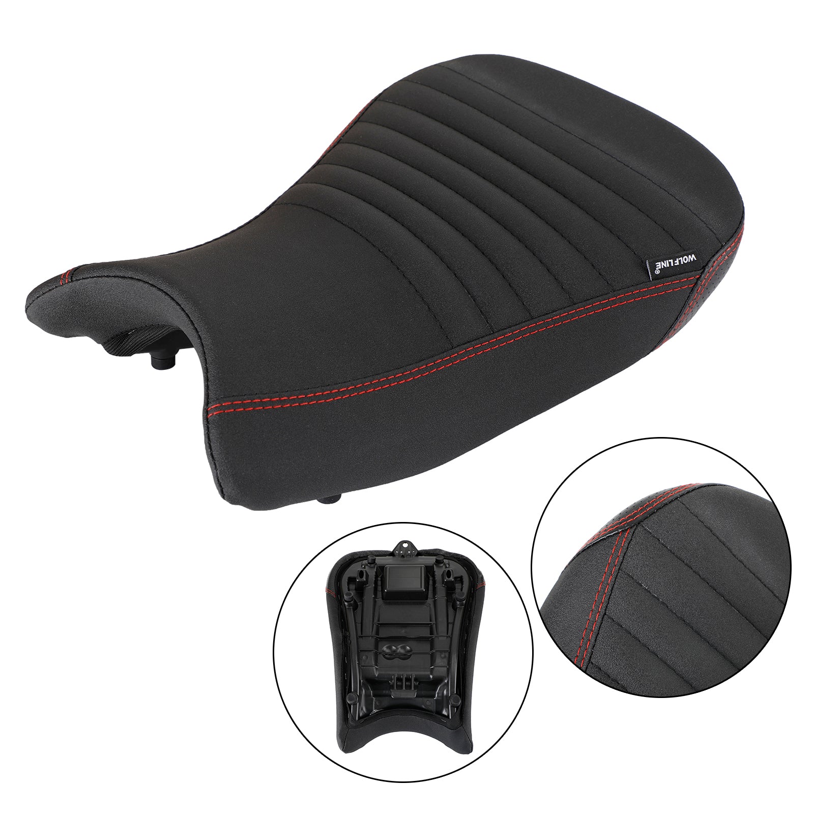 Front Raider Seat Driver Cushion Pu Fit For Bmw S1000Rr 19-22 2020 2021 Red