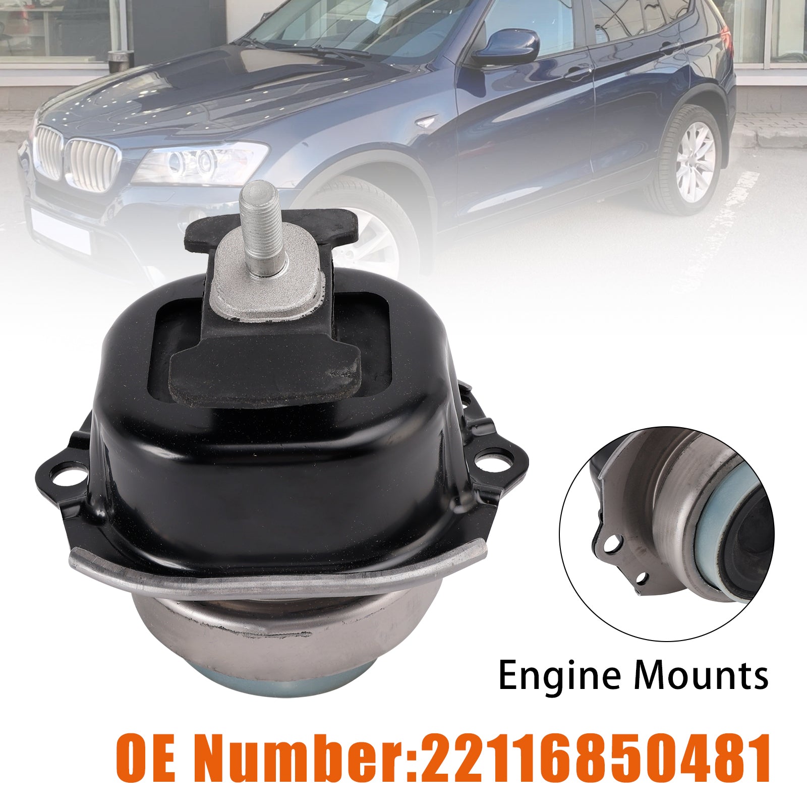 Engine Mounts 22116850481 For BMW X3 F25 20d xDrive N47 2010-2014