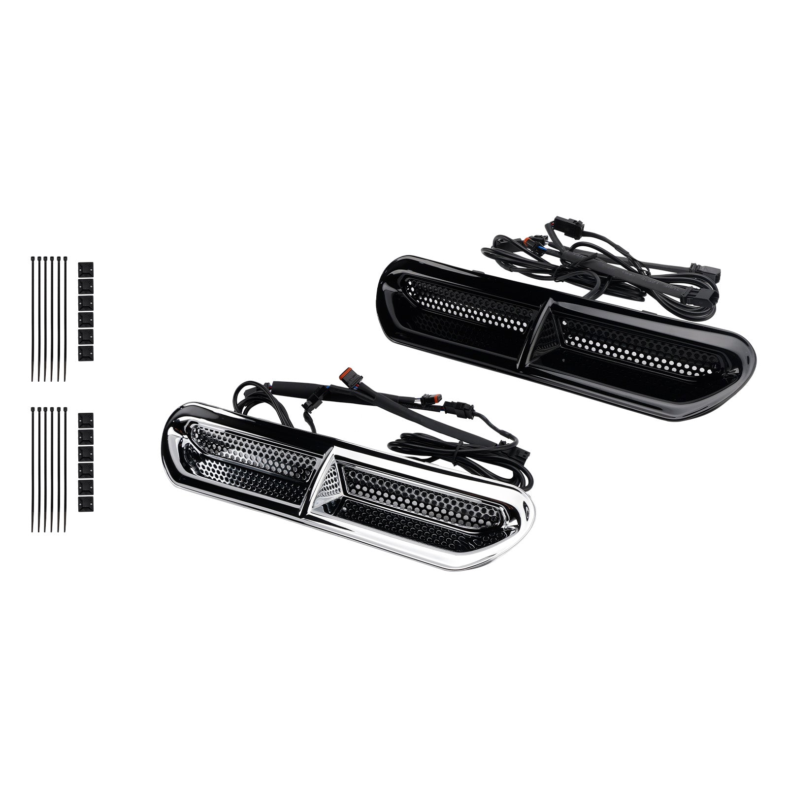 Front Fairing Air Vent LED Light For Touring Street Glide 2014-2024