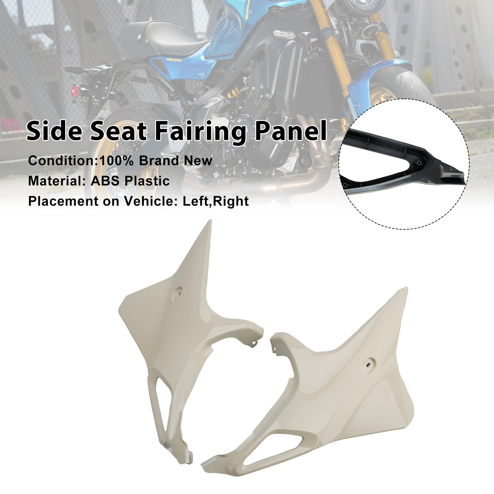 Capot de panneau de carénage de siège latéral Yamaha XSR 900 XSR900 2022-2025