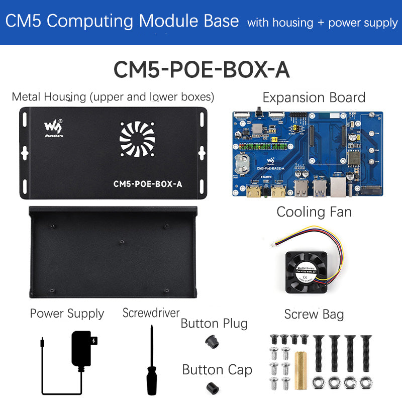 Raspberry Pi CM5 PoE-uitbreidingskaart Computermodule Plintondersteuning M.2 NVMe