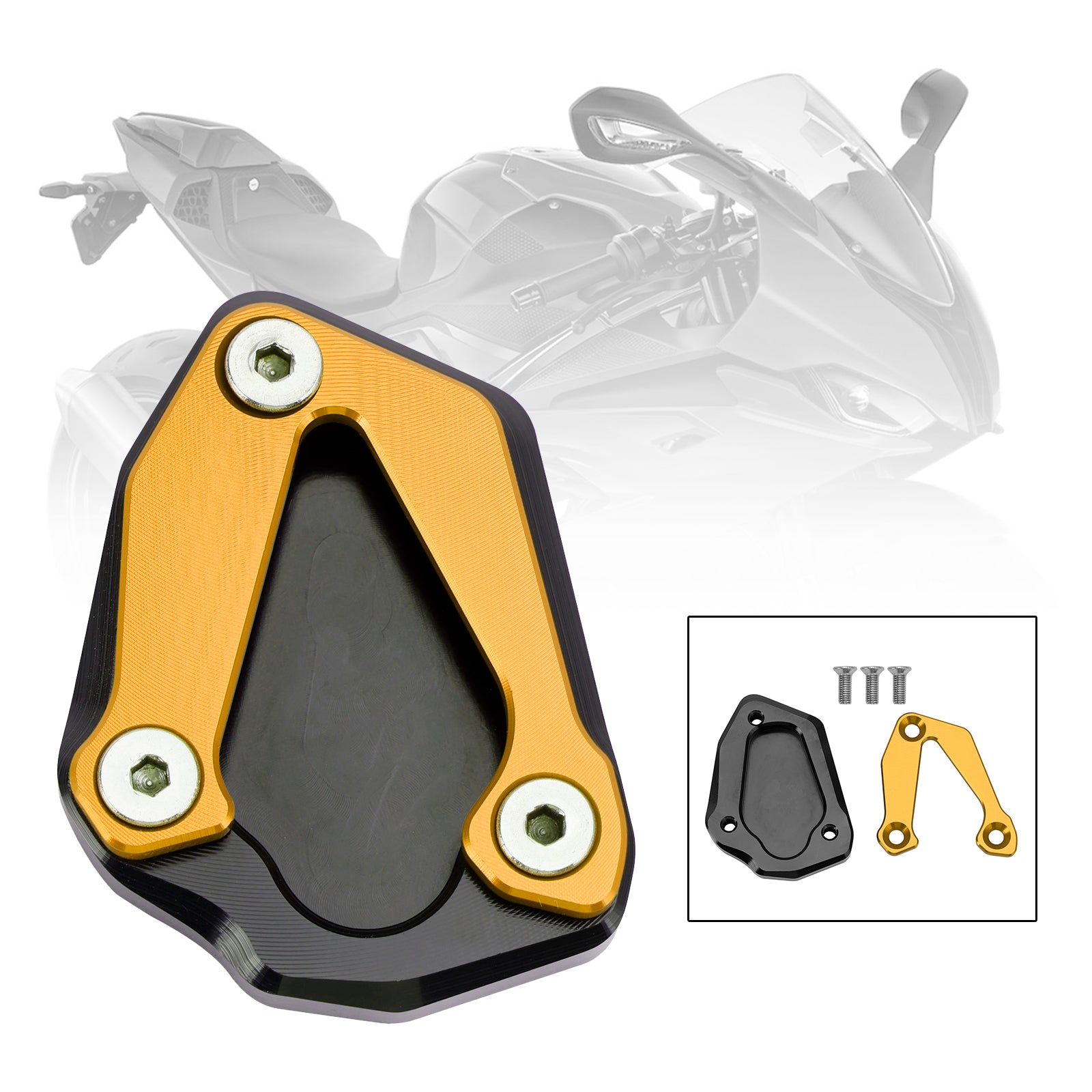 2020+ BMW S1000RR Kickstand Enlarge Plate Pad