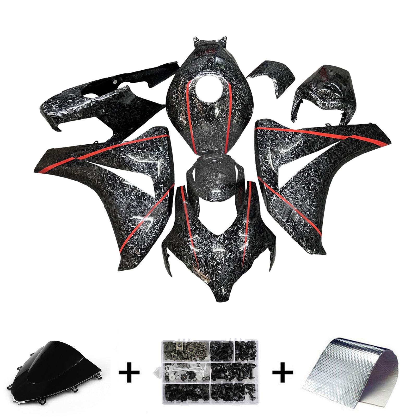 Kit de carenado de inyección carrocería plástico ABS para Honda CBR1000RR 2008-2011