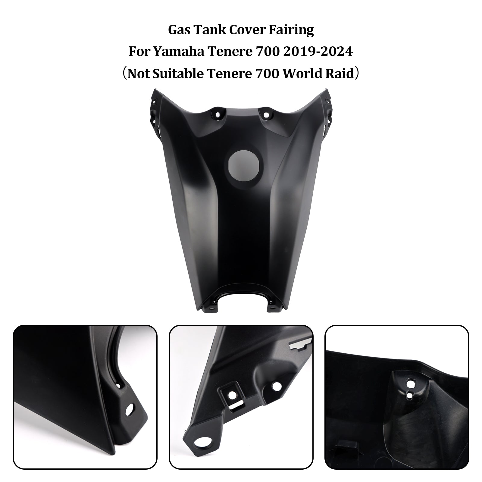 2019-2024 Yamaha Tenere 700 Tanque de gasolina Protetor de carenagem de tanque de gasolina