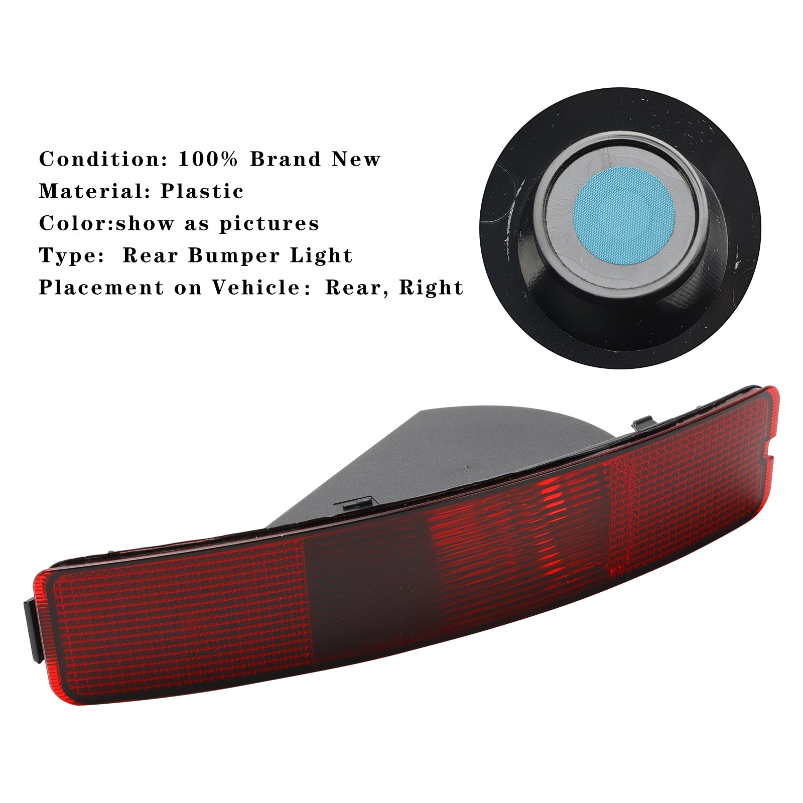 Right Rear Tail Fog Light Reflector 8693008 For Volvo XC90 2003-2006