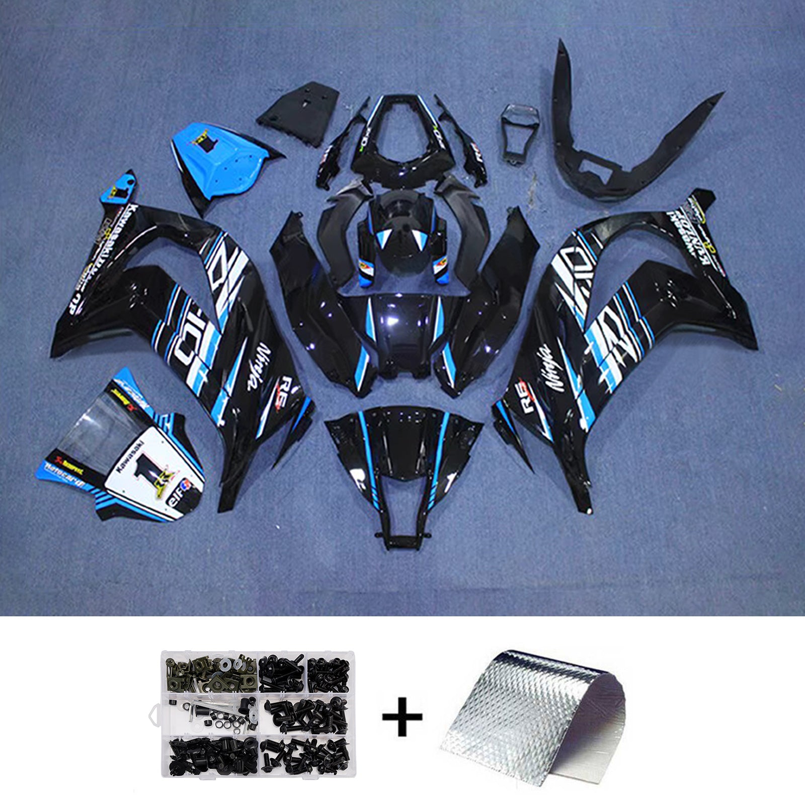 Kit carena iniezione carrozzeria in plastica ABS adatta per Kawasaki ZX10R 2011-2015