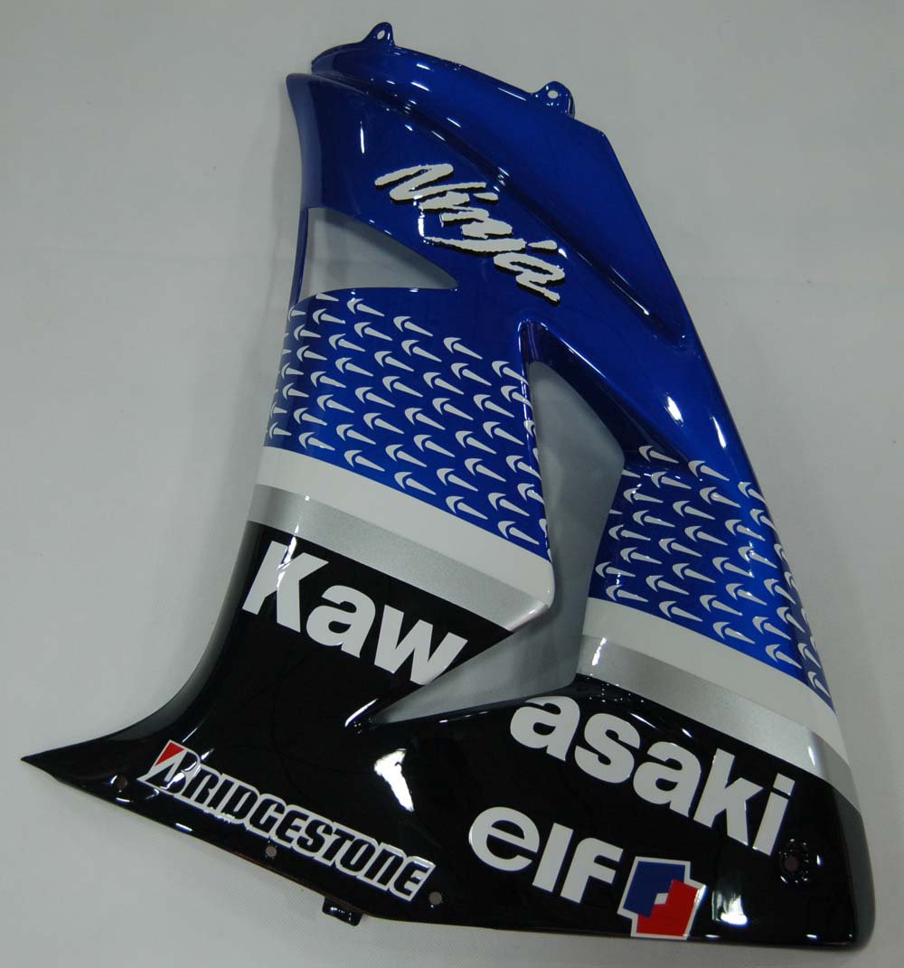 2006-2007 Kawasaki ZX 10R Blue Black Racing Fairings Generic