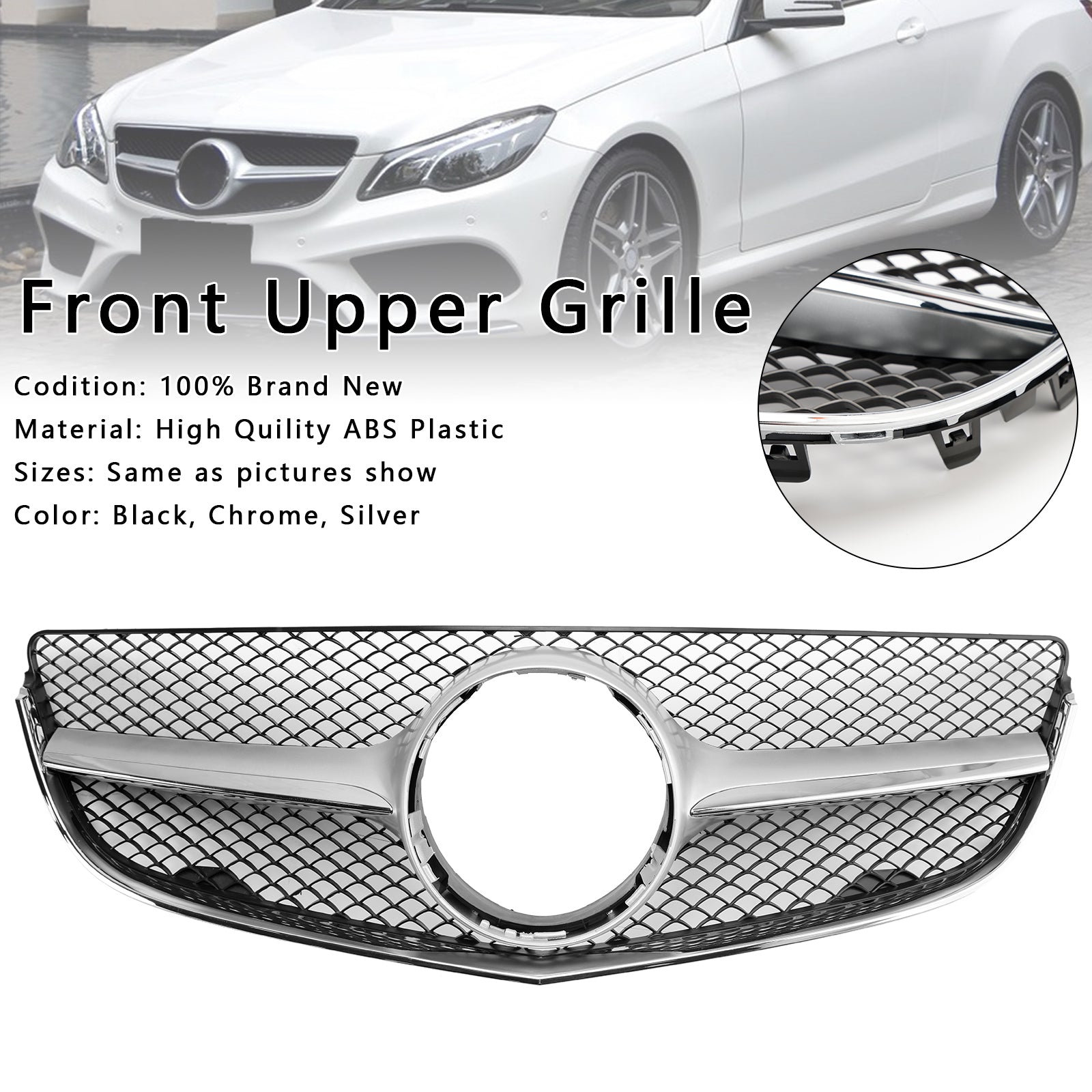 2014-2017 Mercedes Benz E-CLASS W207 Coupe Front Bumper Grill Grille