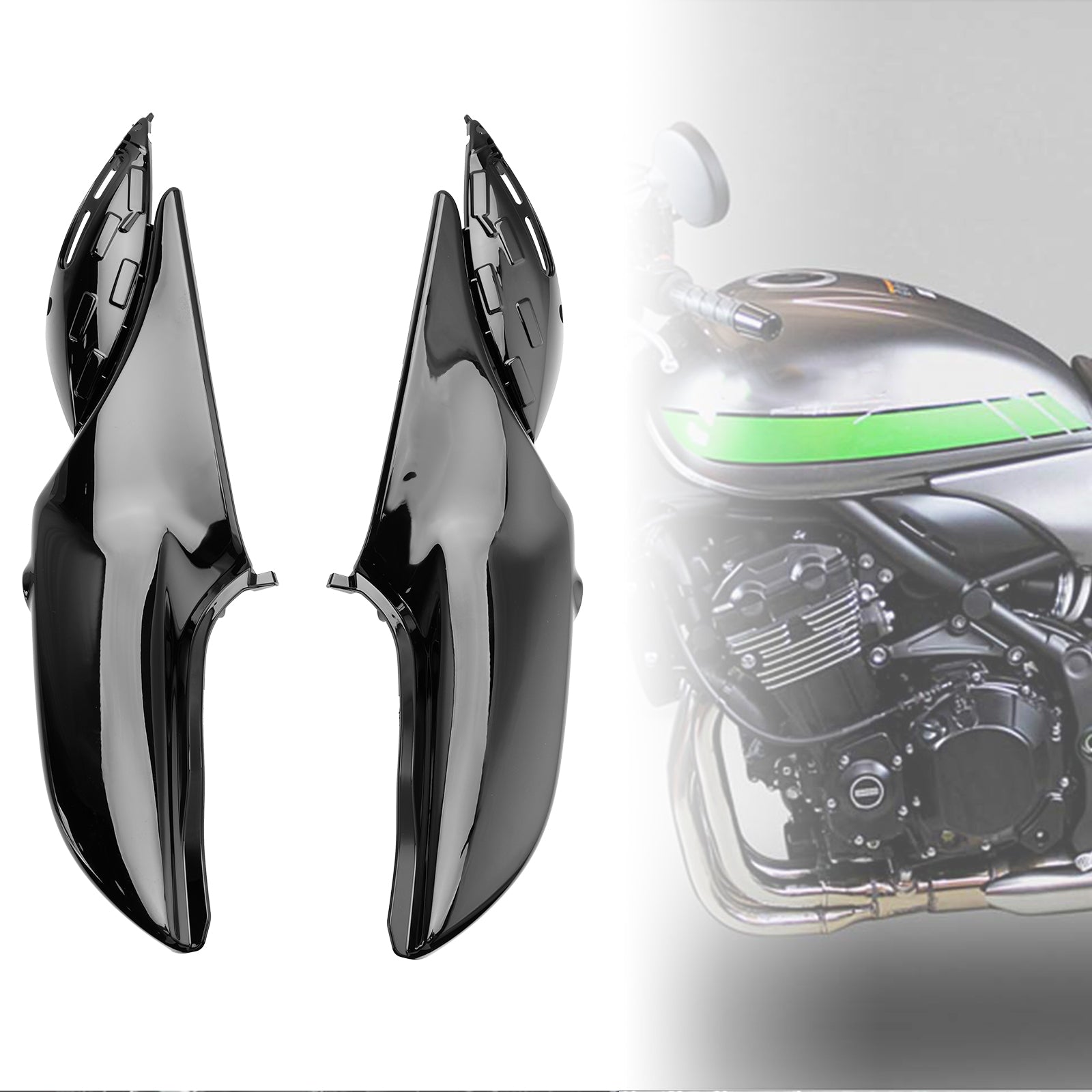 Side Frame Panel Protector Fairings Cover For Kawasaki Z900RS 2018-2024