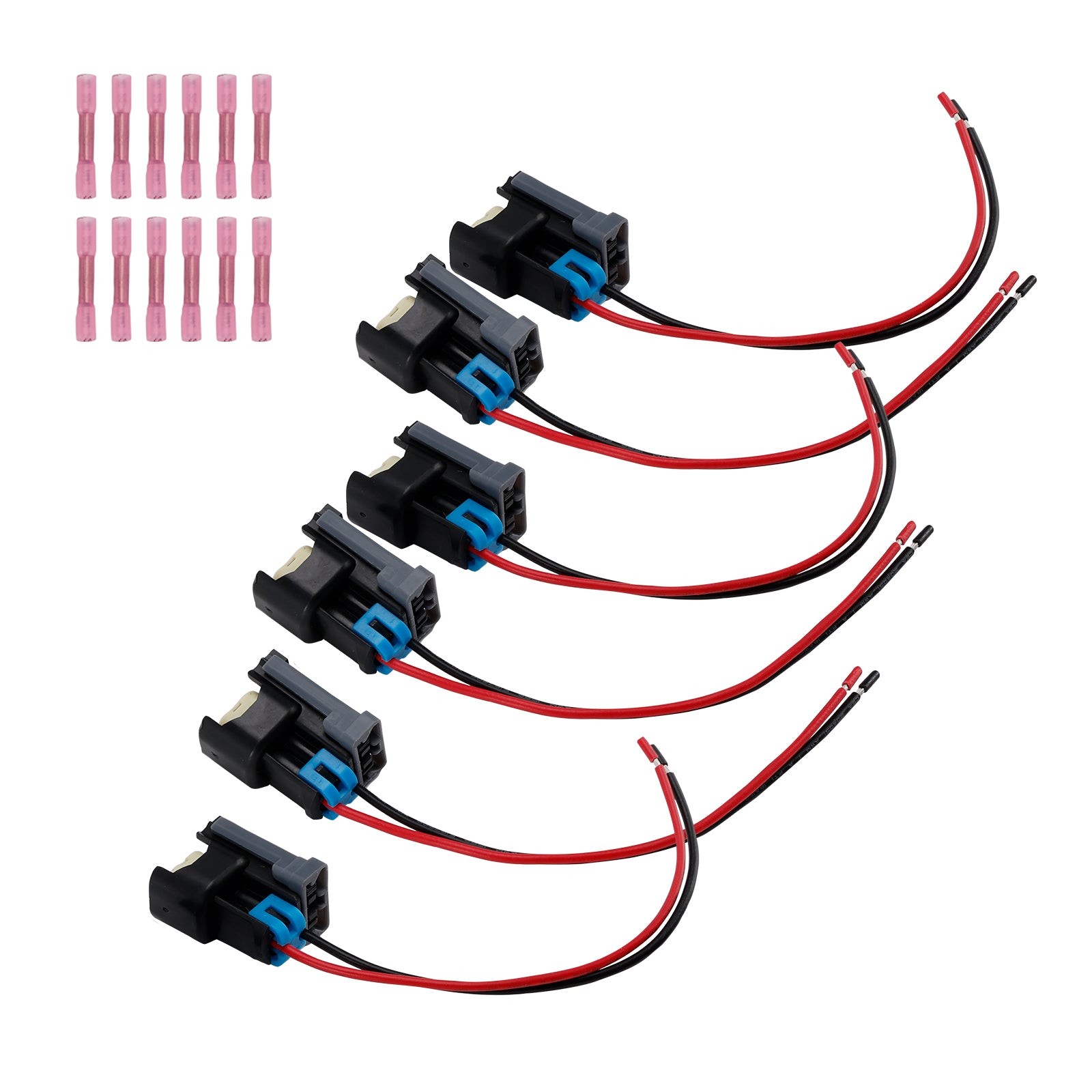 6pcs Injecteur de carburant Connecteur Pignail Pigle Fix de câblage Ford Fit Chevy
