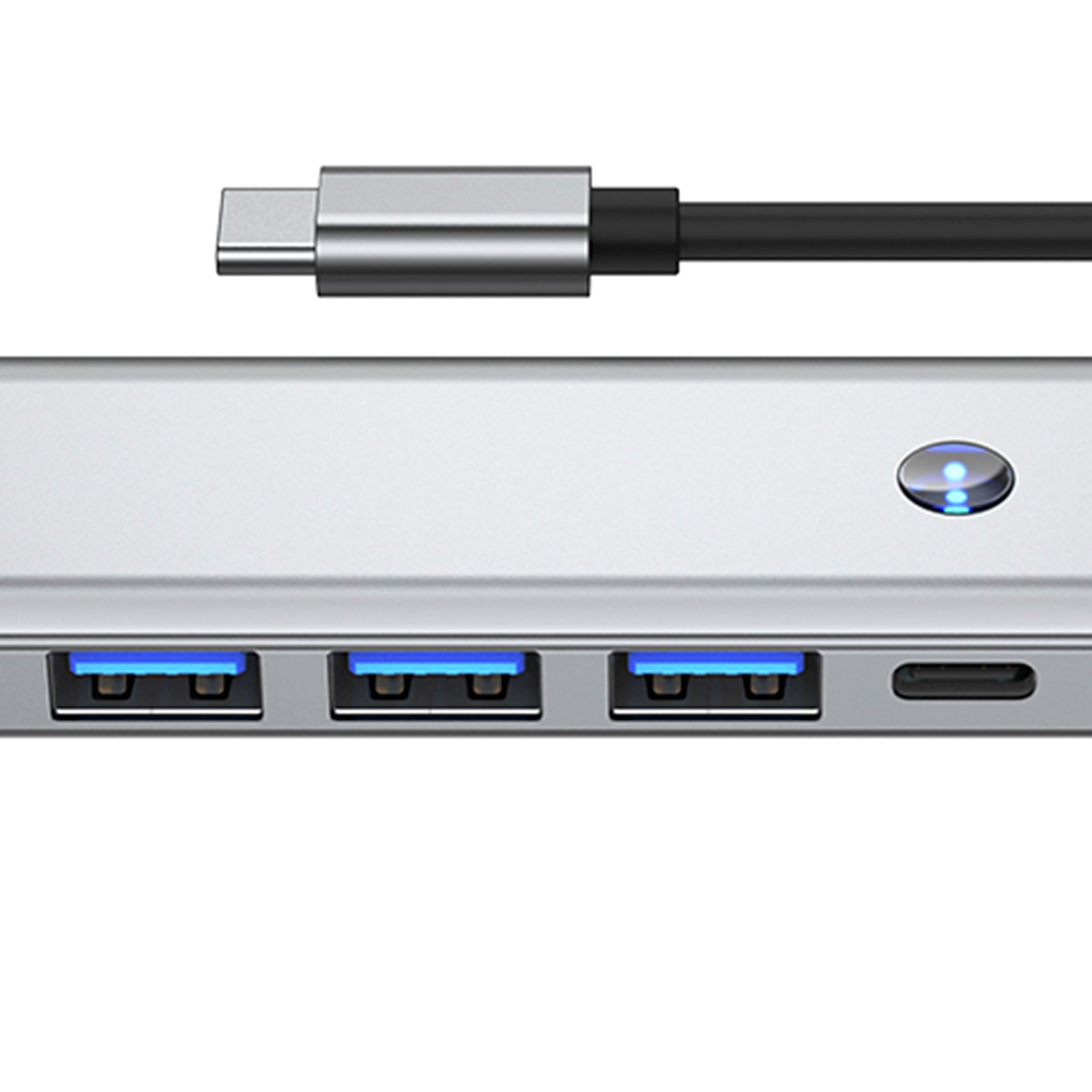 5 en 1 adaptador de concentrador de interfaz TYPE-C+USB3.0*1+USB2.0*2+HDMI+PD100W para MacBook