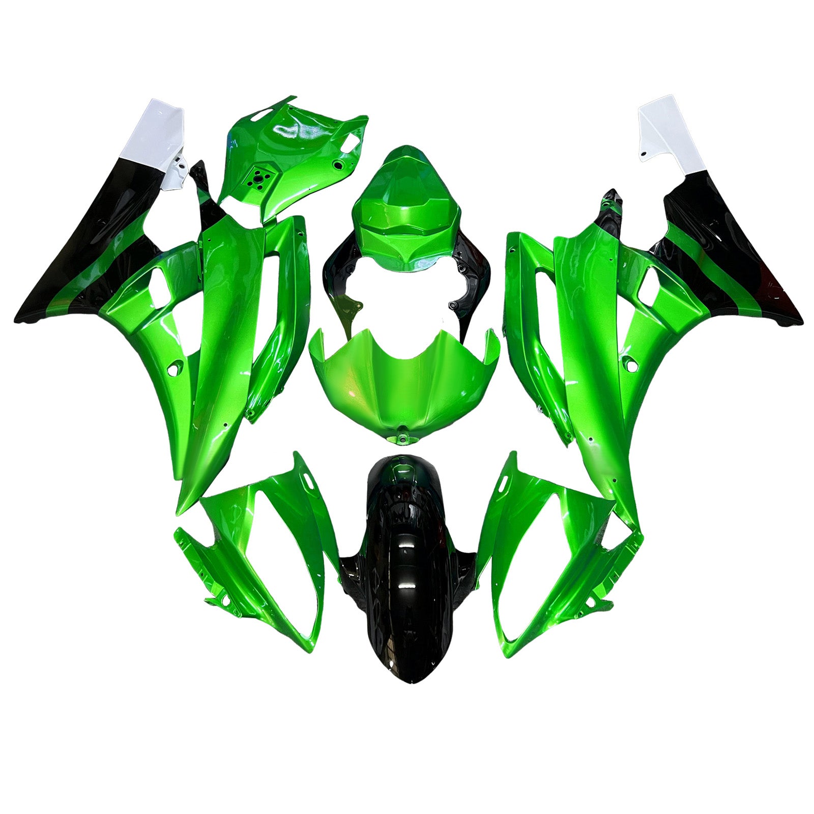 Kit de carénage d'injection carrosserie plastique ABS pour Yamaha YZFR6 YZF-R6 2006-2007