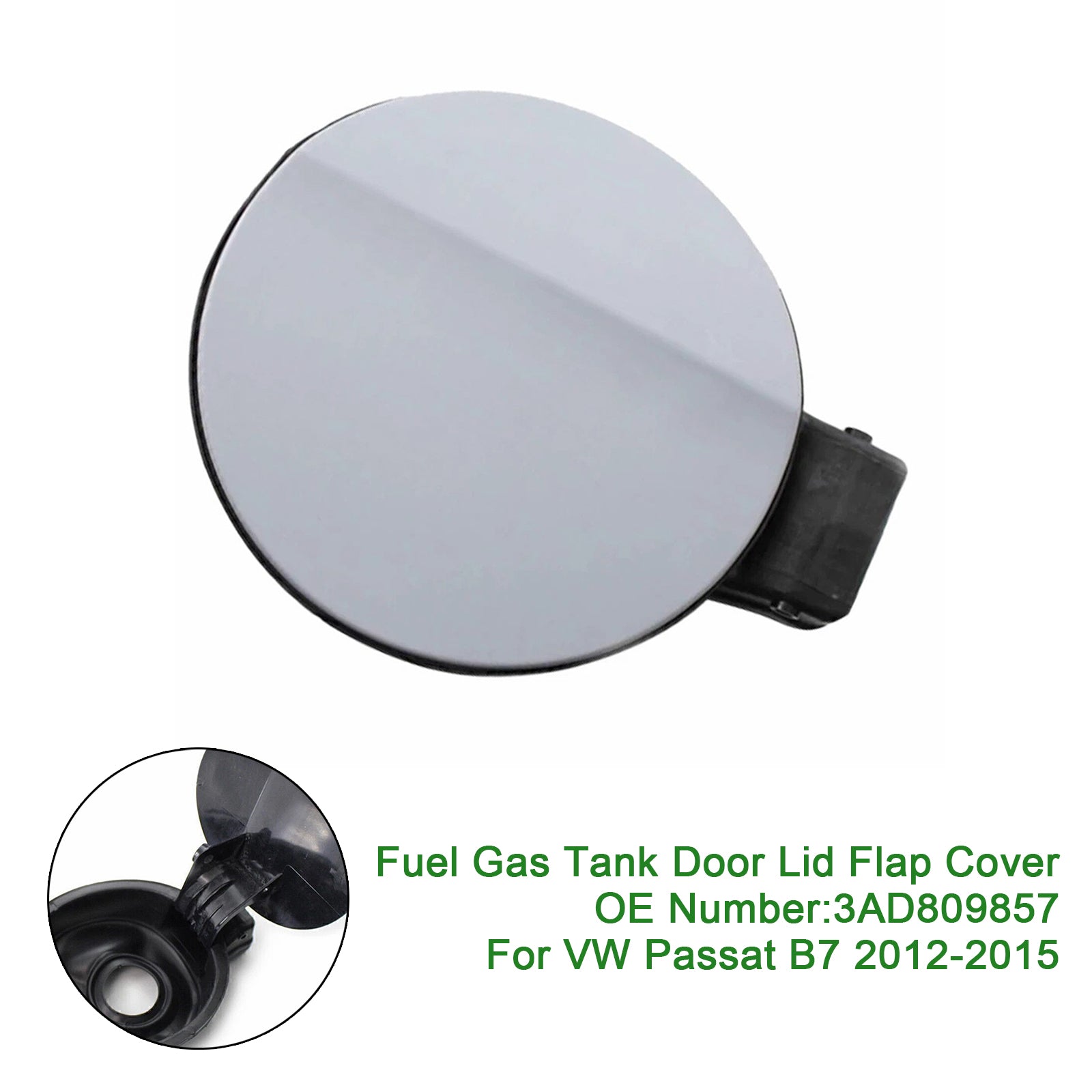 Fuel Gas Tank Filler Door Lid Cover 3AD809857 For VW Passat B7 2012-2015