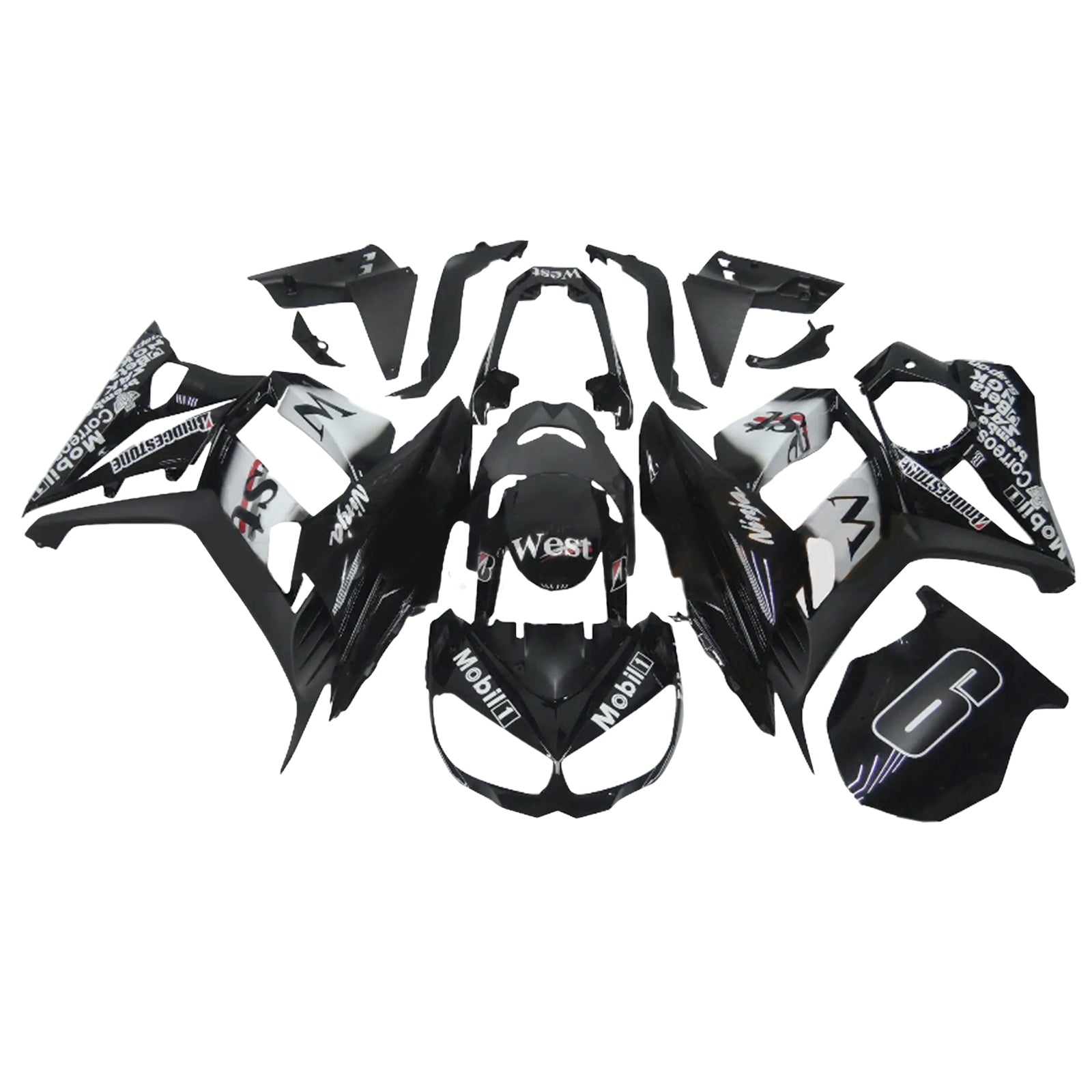 2010-2015 Kawasaki Z1000SX Injection Fairing Kit Bodywork Plastic ABS