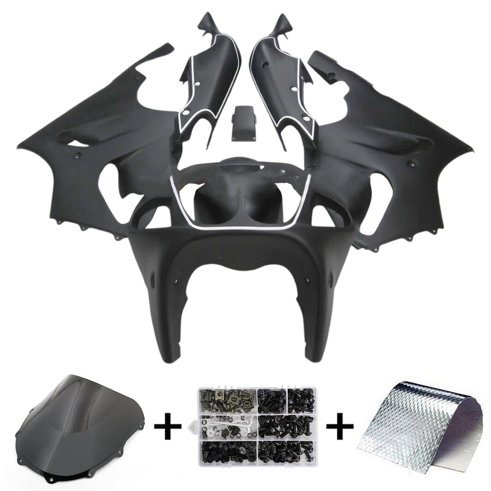 1996-2003 Kawasaki ZX-7R Injection Fairing Kit Bodywork Plastic ABS