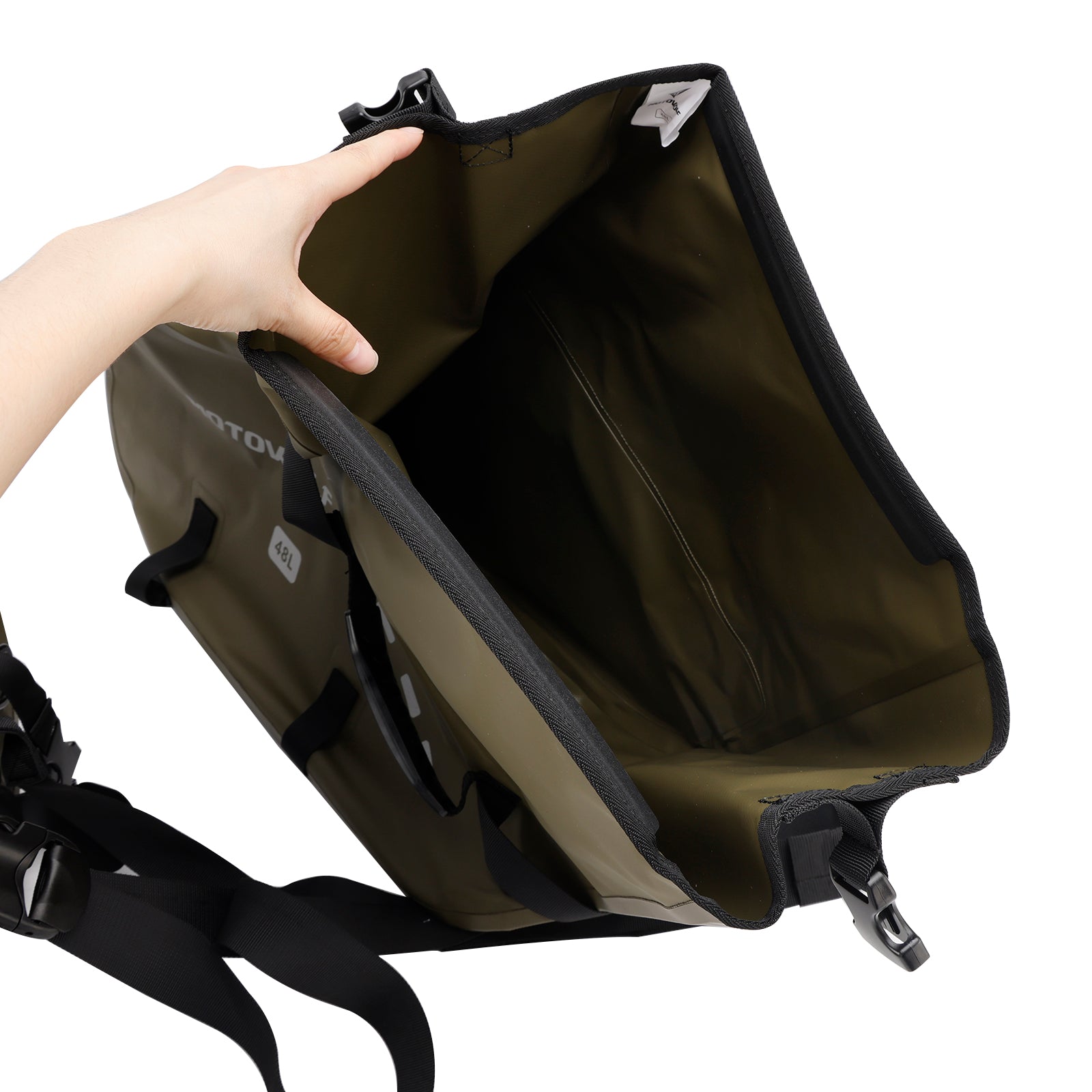 Sac de queue latérale Couleur de sac à segment assorti des bagages 86L Verre pour la moto de scooter