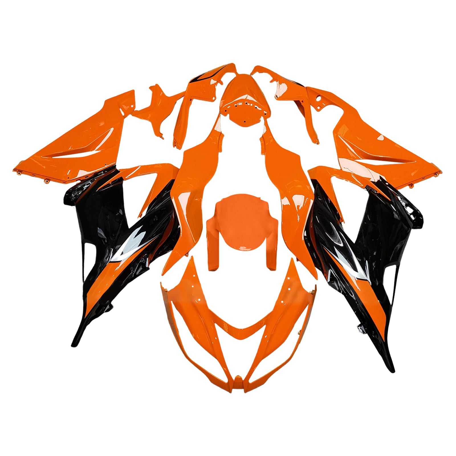 Injeksjon Fairing Kit Bodywork Plast Abs Fit for Kawasaki ZX6R 636 2013-2018