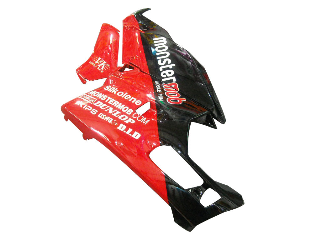 2003-2004 Ducati 999 Carénages Monster Mob Racing rouge et noir (générique