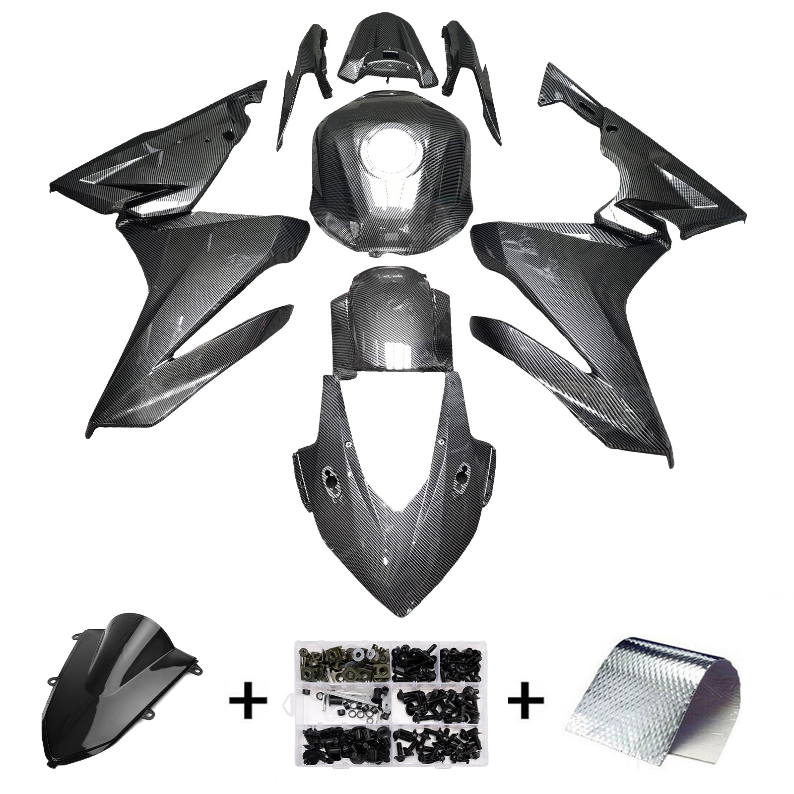 Injektionsmässa Kit Bodywork Plastic ABS för Honda CBR500R 2022-2023