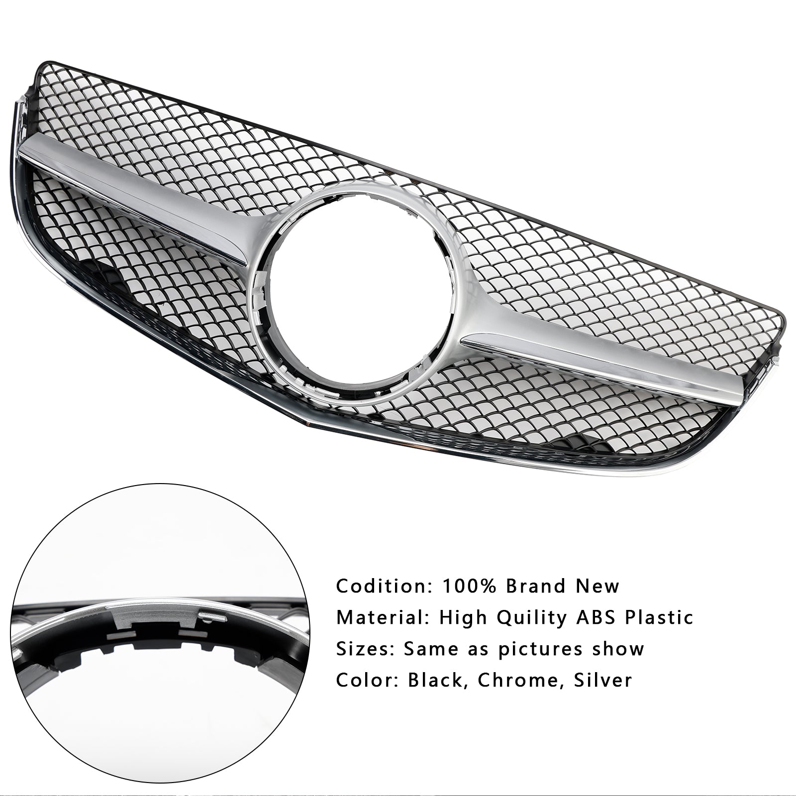 Mercedes-Benz Classe E (2014, 2015, 2016, 2017) W207 Calandre de pare-chocs avant de coupé