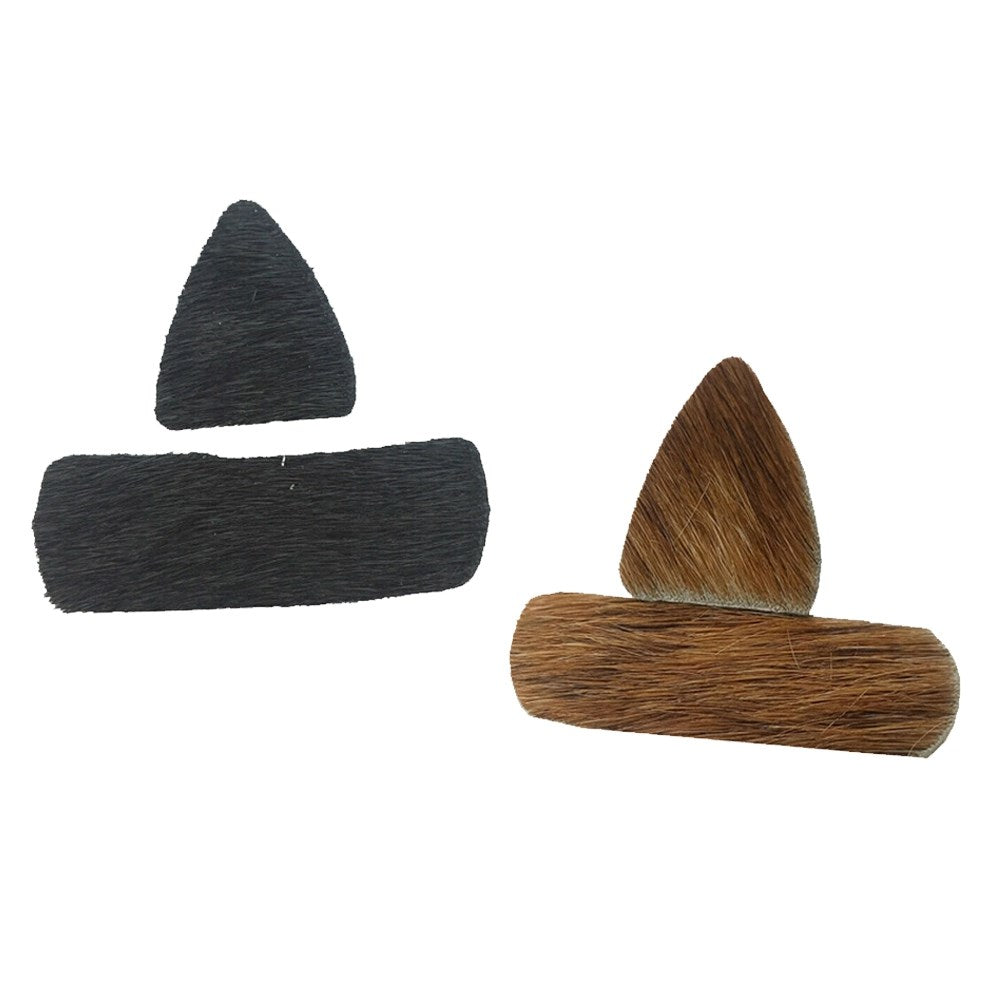 3 Pair Archery Fur Arrow Rest Leather Traditional Recurve Bow Longbow Hunting